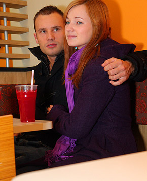 Horny fellow railing a cute redhead hardcore doggystyle