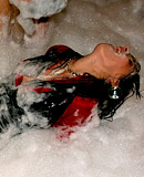 Horny drinking babes fucking sexy dudes at a big soap party