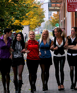  Pretty hot sexy pornstars enjoy shagging very horny waiters