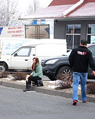 Cute daring chick enjoys slurping his tasteful manjuice