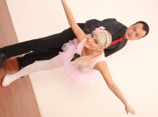 First Time Anal Fisting For This Blonde Ballerina Babe