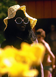 Amazing Ebony in white dress