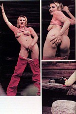 Nasty clown fingering a girl