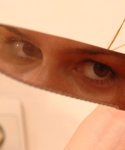 Mia Moore playing dangerously with a knife!!!