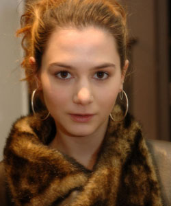 Terrific teen Mia Moore during her screen test