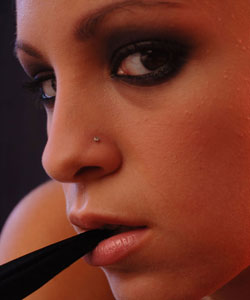 Beautiful Perle in a glamour studio shoot....