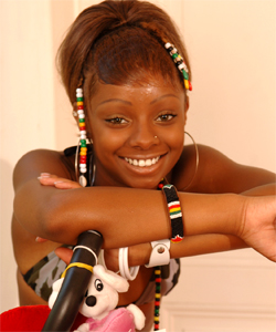  Princess 18 yo, cute black teen showing pink... 