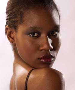 Beautiful black teen Xandra strips and more