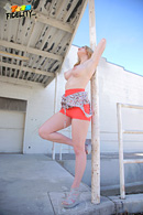 In her first boy/girl scene ever, Blake Lovely and her beautiful tits are ready to fuck anywhere, even if its in some random public place.