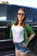 Jennifer Bliss is cute, young, and a bit naive about the porn world, to help break her in, Ryan fucks her hard and jizzes right on her favorite pair of glasses.