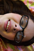 Jennifer Bliss is cute, young, and a bit naive about the porn world, to help break her in, Ryan fucks her hard and jizzes right on her favorite pair of glasses.