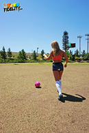 Carter Cruise may be somewhat good at using her feet on soccer balls, but after taking a few lessons from Ryan, shes also become very good at using her tongue on his balls.