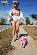 Jenna Ivory goes from pinup doll to pornstar slut when Ryan puts his camera on her.