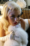 Jenna Ivory goes from pinup doll to pornstar slut when Ryan puts his camera on her.