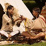 Native american cuties lap butts and finger pussies by tipi