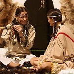Native american cuties lap butts and finger pussies by tipi