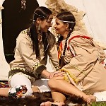 Native american cuties lap butts and finger pussies by tipi
