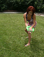 Paige - Cute young teenager Paige strips sucks and fucks her man