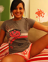  Samira - Slutty Teen Samira has sex cowgirl and missionary