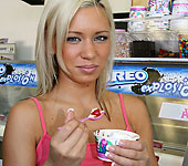 Kacey Jordan - Gorgeous blonde teen Kacey gets nailed doggy style