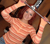 Kyra Steele - Slutty spunky teen Kyra gets fucked hard on sofa