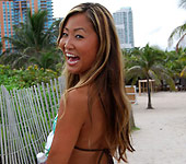 Tina - Cute asian teen Tina sucks and fucks