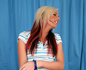 Christine Alexis - Hot teen slut Christine gets fucked hard on sofa