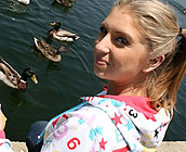 Jaelyn  - Luscious young teen strip tease and blowjob