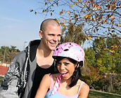 Jerri Lee - Flirty young Jerri rides a huge cock