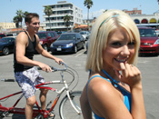 Tessa Taylor - Teen blonde rides dude after getting horny off riding a bike!