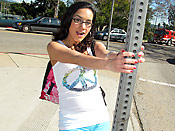 Tia Cyrus - Tight teen slut worshipping the cock