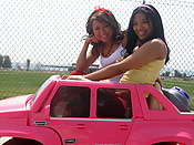 Jesse and Emy - Gorgeous teen sluts working on the happy cock