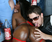 Roxy Ray - Big Bubble butt Roxy strips and fucks at a crazy hardcore party