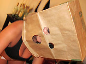 Creepy bag face girl - Creepy bag face girl
