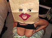 Creepy bag face girl - Creepy bag face girl