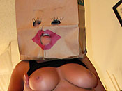 Creepy bag face girl - Creepy bag face girl