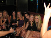 Strip Club Sluts Dominate - Strip club sluts slap the shit out of dude introduced to a cruelty party!