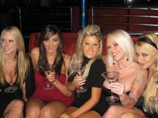 Spring Break Cruelty Party - Spring Break lets these College Sluts cut loose, and they take advantage of it! They blindfold this poor stripper and start sucking & riding cock!