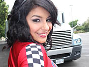 Christina Moure - Trucker slut gets treated like a dog!