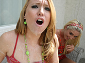 Ami & Jaelyn - Two nasty slut white girls take on monster cum loads