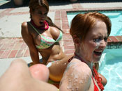 Amber Swift - Jizz mop Amber fucked and covered with loads of cum!