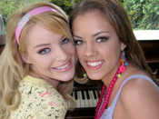 Ally Ann - Two nasty bitches love to drink cum blast after cum blast!