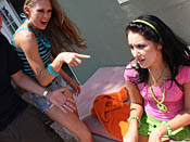 Chelsie Rae - Wild girls get more than they handle from these cum freaks