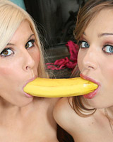 Kenzi & Nika - Two hot sluts suck big cock clean