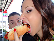 Jada Stevens - Slutty hoe gets fucked deep down the throat