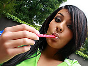 Alanah Rae - Amazing slut deepthroating a big throbbing cock