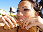 Tiffany Brookes - Sore-throat slut gets cured with a deepthroat