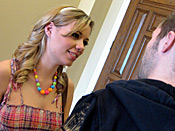 Nicole Ray - Teen Nasty is convinced by her boyfriend to get into bondage...fuck that is shameful!