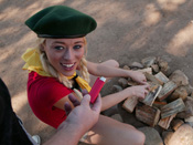 Rebecca Blue - Barely legal girlscout gets fucked in the woods!