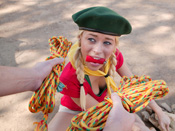 Rebecca Blue - Barely legal girlscout gets fucked in the woods!